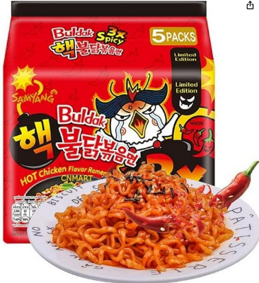 Picture of Buldak Hot Chicken Flavor Ramen (3x Spicy) 140 g x 5 Pack
