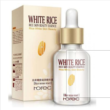 Picture of White Rice Serum Reduces Wrinkles and Lighten Dark Spots Pore Minimizer Anti- Aging Face Moisturizer Skin Lightening-15ml