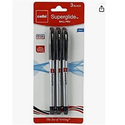 Picture of Cello Superglide Pen Black 10 pcs