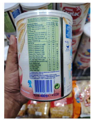 Picture of CERELAC WHEAT & DATES TRIGO & DATIL 400Ggm (spain)