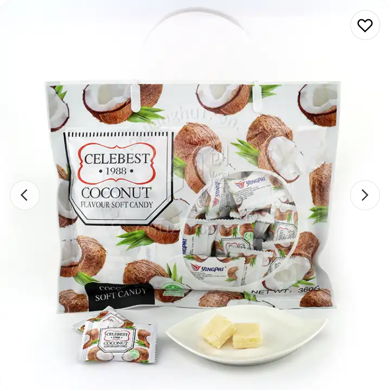 Picture of Yingpai Celebest 1988 Coconut Flavor Soft Candy 360 g