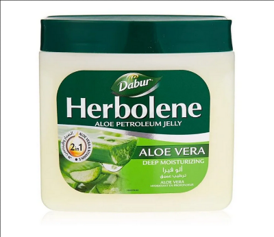 Picture of Dabur Herbolene Deep Moisturizing Aloe Petroleum Jelly with Aloe Vera 425ml