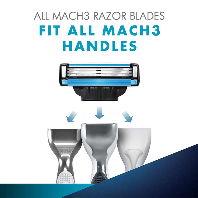 Picture of Gillette Mach 3 Manual Shaving Razor Blades - 2s Pack (Cartridge)