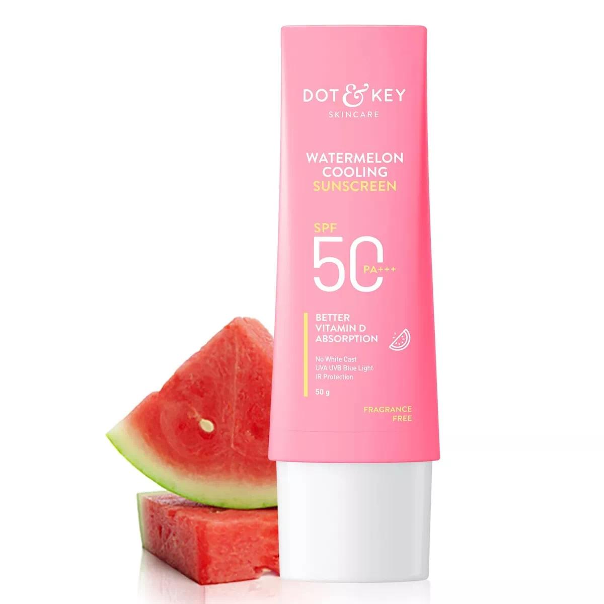 Picture of Dot & Key Watermelon Hyaluronic Cooling Sunscreen SPF 50 PA+++ for Oily, 50g