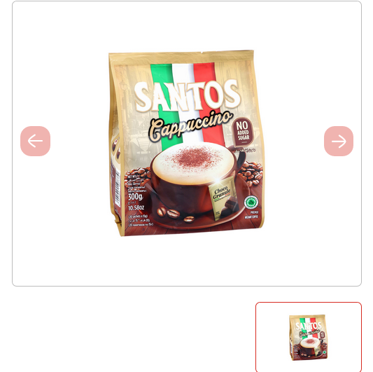Picture of Santos Cappuccino - Premix Instant Coffee - No Sugar Added - with Choco Granule 15 g*20 pmini pack