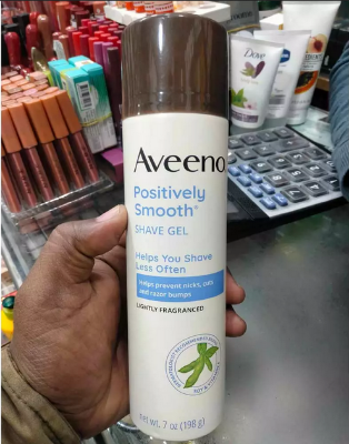 Picture of Aveeno Positively Smooth Moisturizing Shave Gel With Vitamin E- 198gm-uk