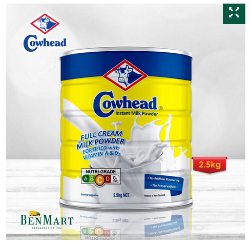 Picture of Cowhead Full Cream Milk Powder 2500g (New Zealand)