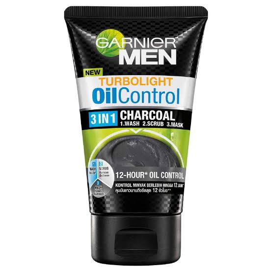 Picture of Garnier Men Turbolight Oil Control 3in1 Charcoal 12-Hour 100gm