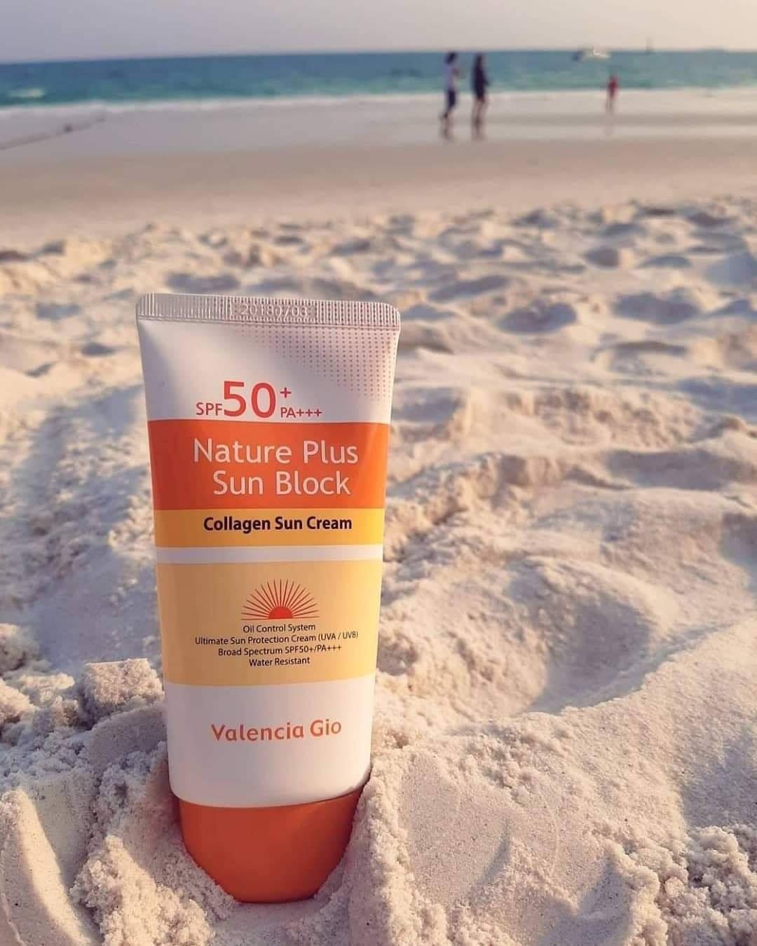 Picture of Valencia Gio Nature Plus Sun Block Collagen Water Resistant Sun Cream SPF 50+ PA+++