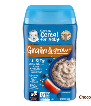 Picture of Gerber Baby Cereal Lil Bits Oatmeal Banana 227 gm UK