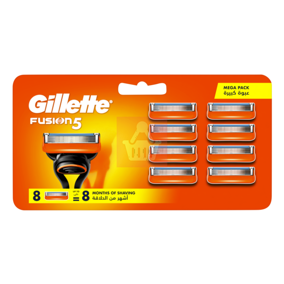 Picture of Gillette Fusion5 8pcs cartis UK