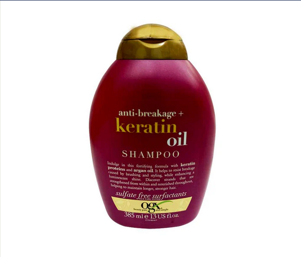 Picture of OGX Frizz Free Keratin Smoothing Oil Shampoo 385ml