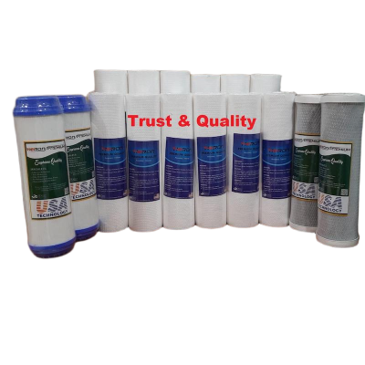 Picture of Sediment Filter PP (1 Micron)-12 Pcs, CTO Net Carbon-2 Pcs and 10" UDF Box Carbox-2 Pcs (16 Pcs Package) HERON PREMIUM