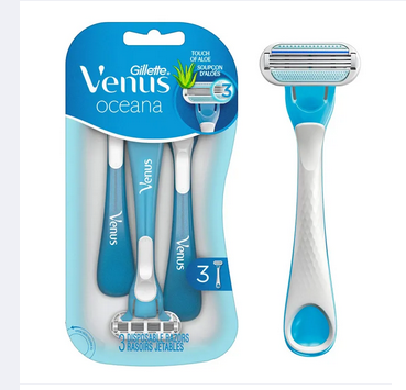 Picture of Gillette Venus Oceana Women's Disposable 3 Blade Razors 3 Piece