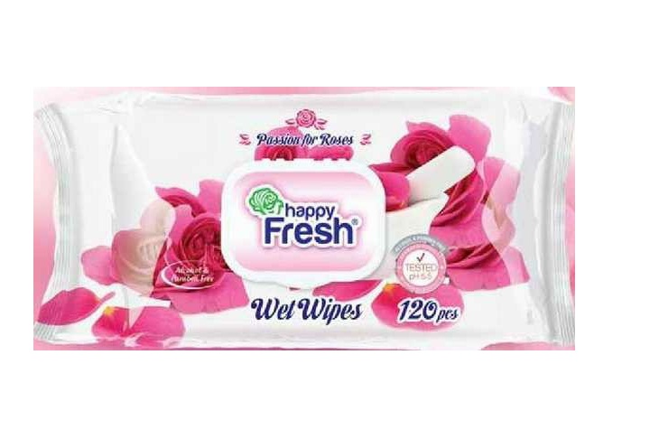 Picture of Happy Fresh (Rose) Wet Wipes 120 pcs