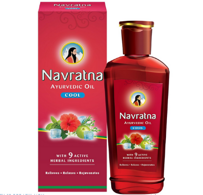 Picture of Indian (Navratna) Ayurvedic Oil Cool Used For male/female 270 Ml