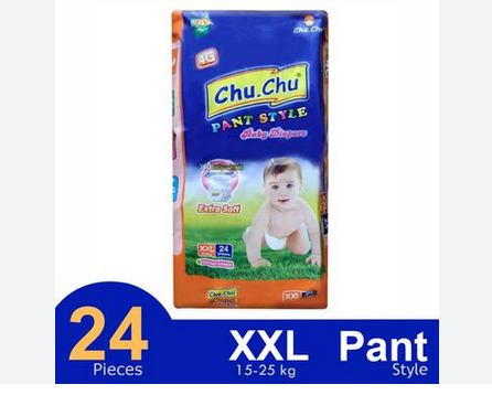 Picture of Chu chu Pants Diaper XXL 24 (Baby weight 14-25 kg)