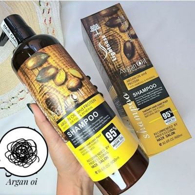 Picture of Argan Oil Extract rotein air Shampoo Anti-ari Fall enewal 900ml
