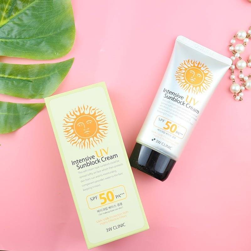 Picture of 3W Clinic Intensive UV Sunblock Cream with SPF50+ PA+++