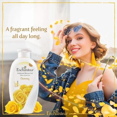 Picture of Enchanteur Charming Shower Gel, Shower Experience With Fine Floral Fragrance, 550 ml