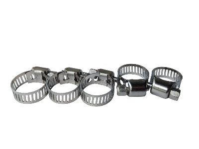 Picture of Stainless Steel 3/4 Hose Clamp 10 Pcs, Stainless Steel Gas Pipe Fitting Hose Clamp 10 Pcs ( Silver )