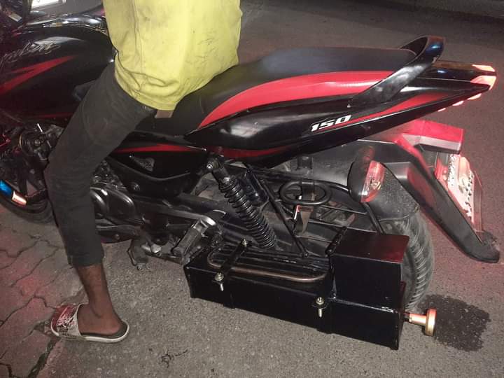 Picture of motorcycle lpg convertion set