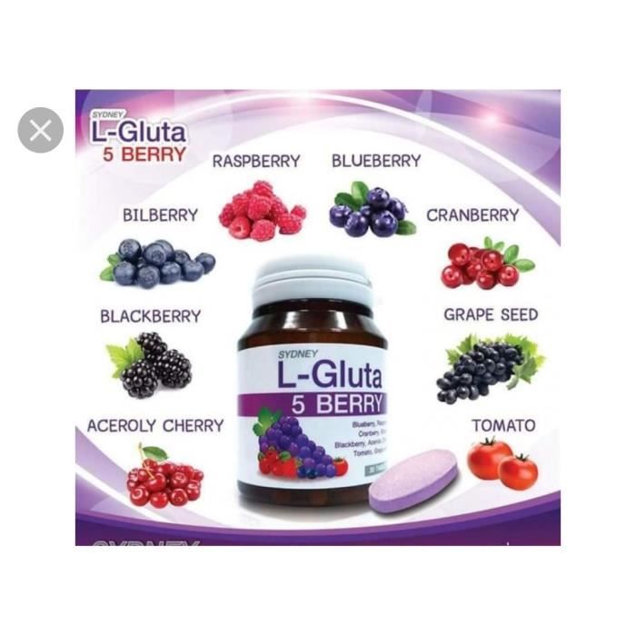 Picture of L-Gluta 5 Berry Plus Whitening Vitamins Tablets