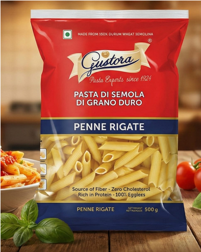 Picture of GUSTORA Penne Rigate Pasta, 500g