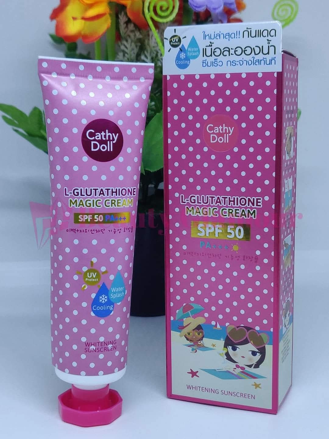 Picture of Cathy Doll SPF 50 Whitening Sunscreen L-glutathione Magic Cream ...60ml