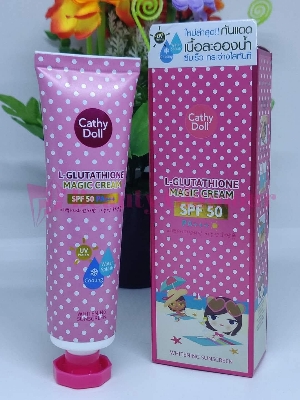 Picture of Cathy Doll SPF 50 Whitening Sunscreen L-glutathione Magic Cream ...60ml