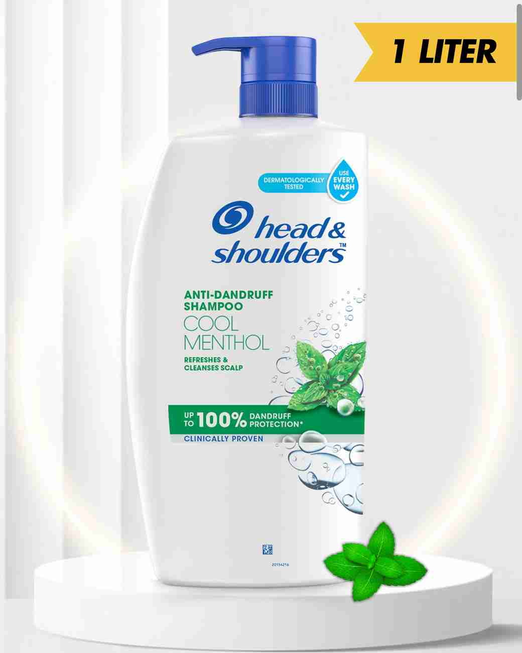 Picture of Head & Shoulders Cool Menthol Anti
Dandruff Shampoo for Women & Men, 1L