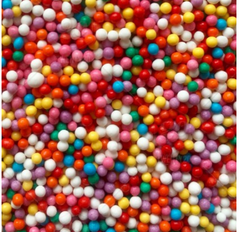 Picture of Multi Color Sweet Sugar Ball -100gm