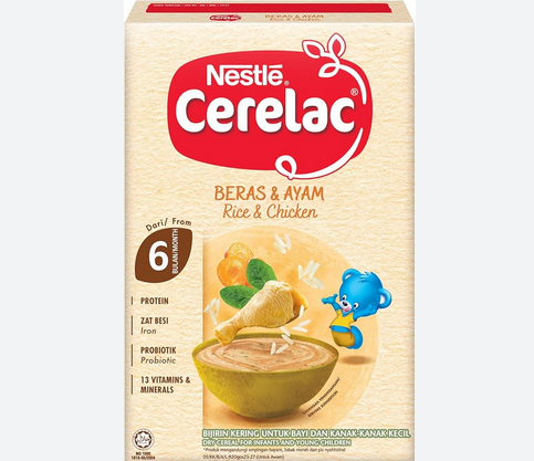 Picture of Nestle Cerelac Rice & Chicken pack 250gm (Malaysia)