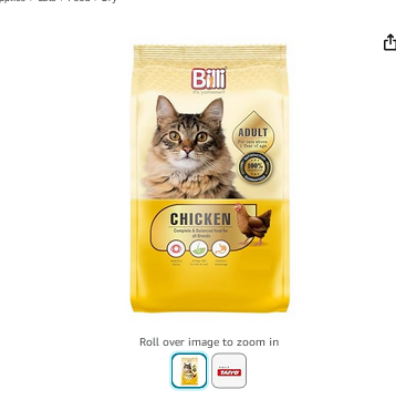 Picture of BILLI cat food Real Chicken, 500g (12 month plus)