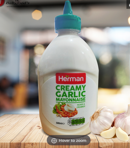 Picture of Herman Creamy Garlic Mayonnaise 500ml