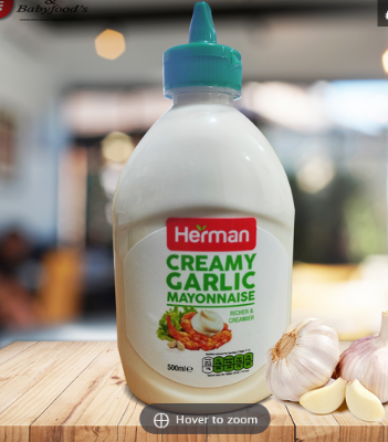 Picture of Herman Creamy Garlic Mayonnaise 500ml