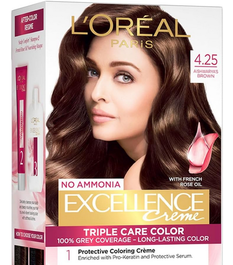 Picture of Loreal Excellence Creme 4.25 Aishwarya’S Brown – Permanent Triple Care Hair Color