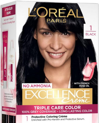 Picture of Loreal Paris Excellence Creme Hair Color - 1 Black (100gm+72ml)