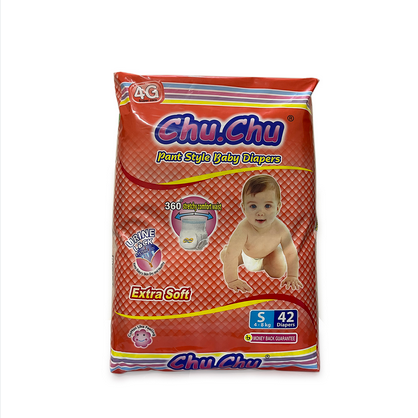 Picture of Chu Chu Pants System Baby Diapers (S Size) (4-8kg) (42Pcs)