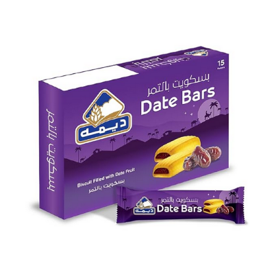Picture of Deemah Dates Bars Biscuit Filled With Date Fruits 15 X 25g (UAE)