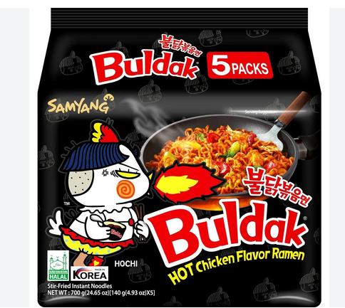 Picture of Samyang Buldak Hot Chicken Flavour Ramen (140g X 5 Packs)
