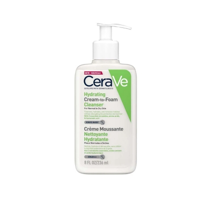 Picture of Cerave Hydrating Cream to Foam Cleanser for Normal to Dry Skin 236ml