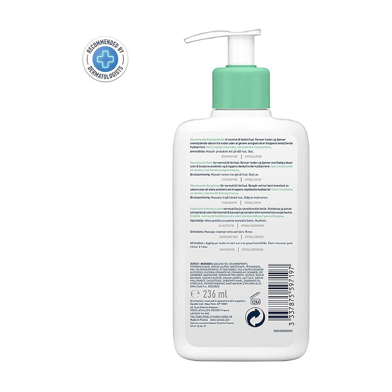 Picture of Cerave Foaming Cleanser For Normal To Oily Skin 236ml