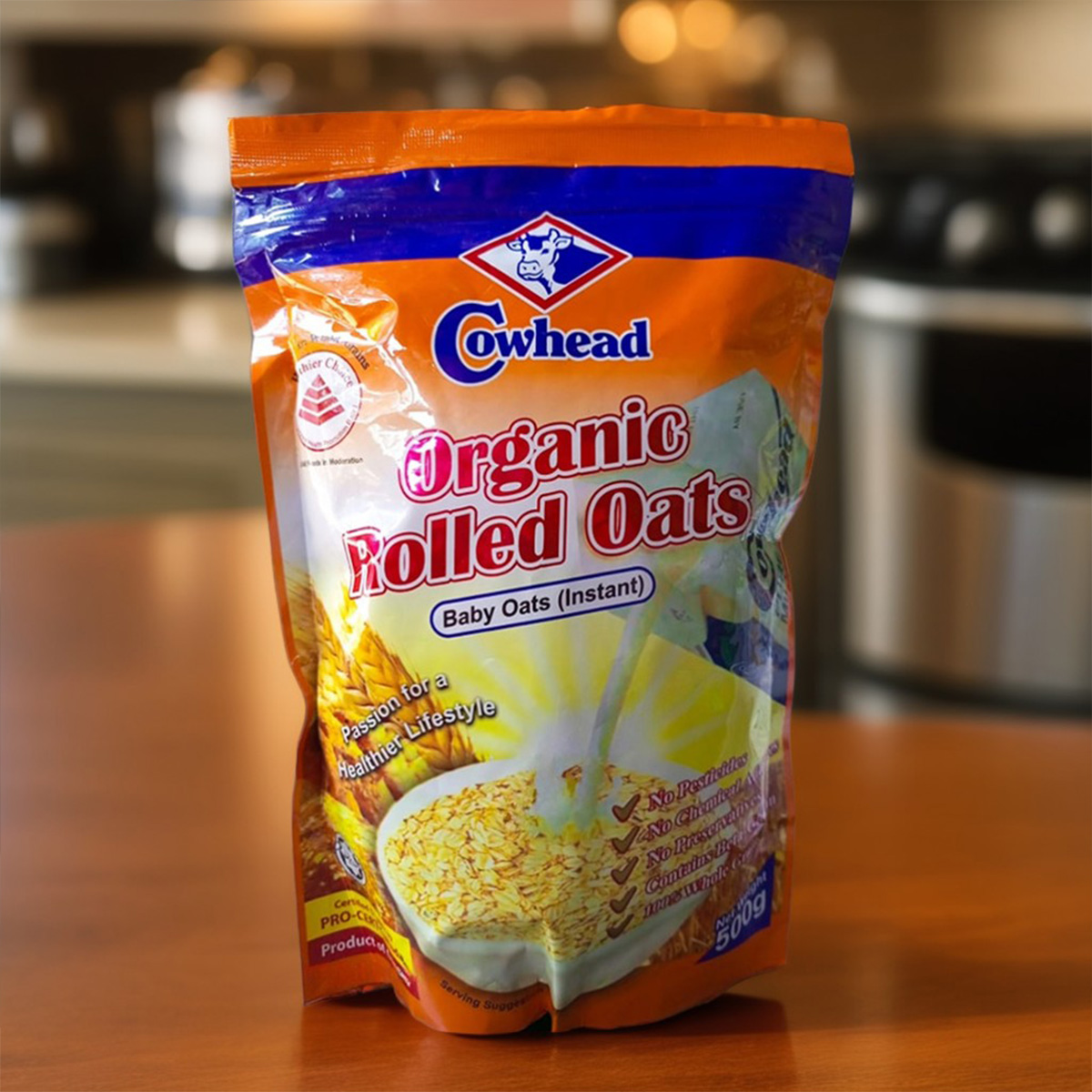 Picture of Cowhead Organic Baby Rolled Oats - 500gm (Canada)