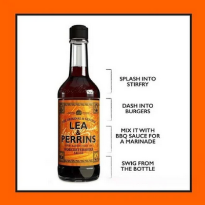 Picture of Lea & Perrins Worcestershire Sauce Bottle, 290 g