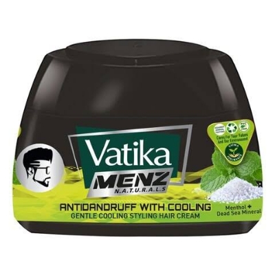 Picture of Vatika Anti-Dandruff Styling Hair Cream with Menthol + Dead Sea Mineral-140ml