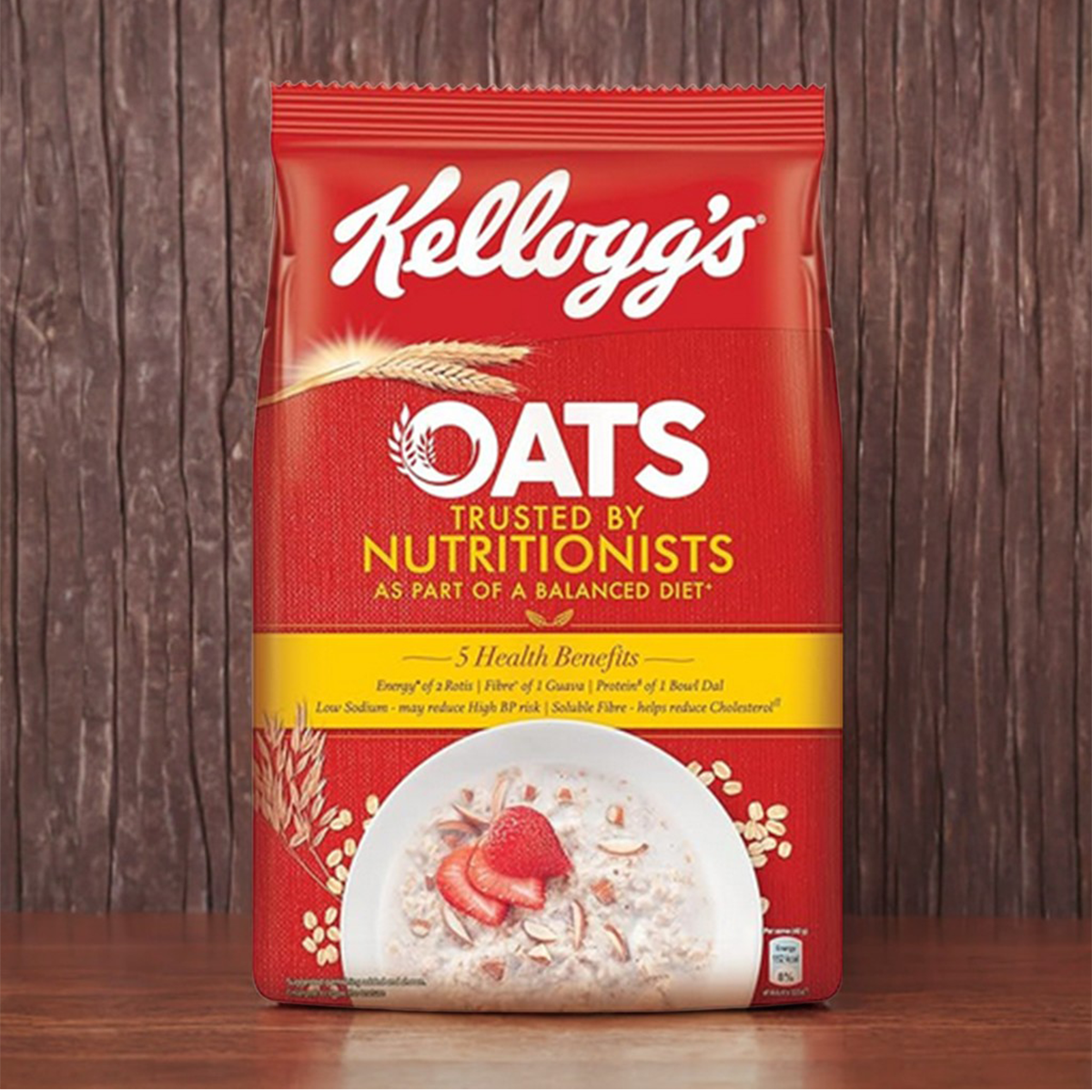 Picture of Oats, Rolled Oats, High in Protein and Fibre, Low in Sodium, 900 gm(india)