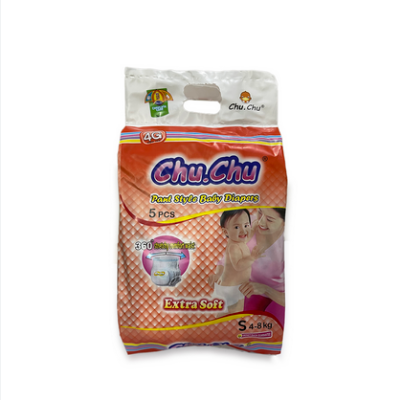 Picture of Chu Chu Pants System Baby Diapers (S Size) (4-8kg) (5Pcs)
