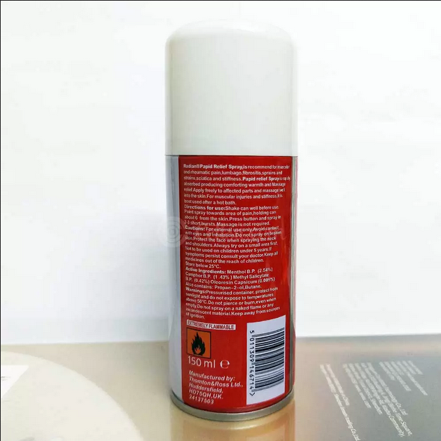 Picture of Radian Pain Rapid Relief Spray 150ml