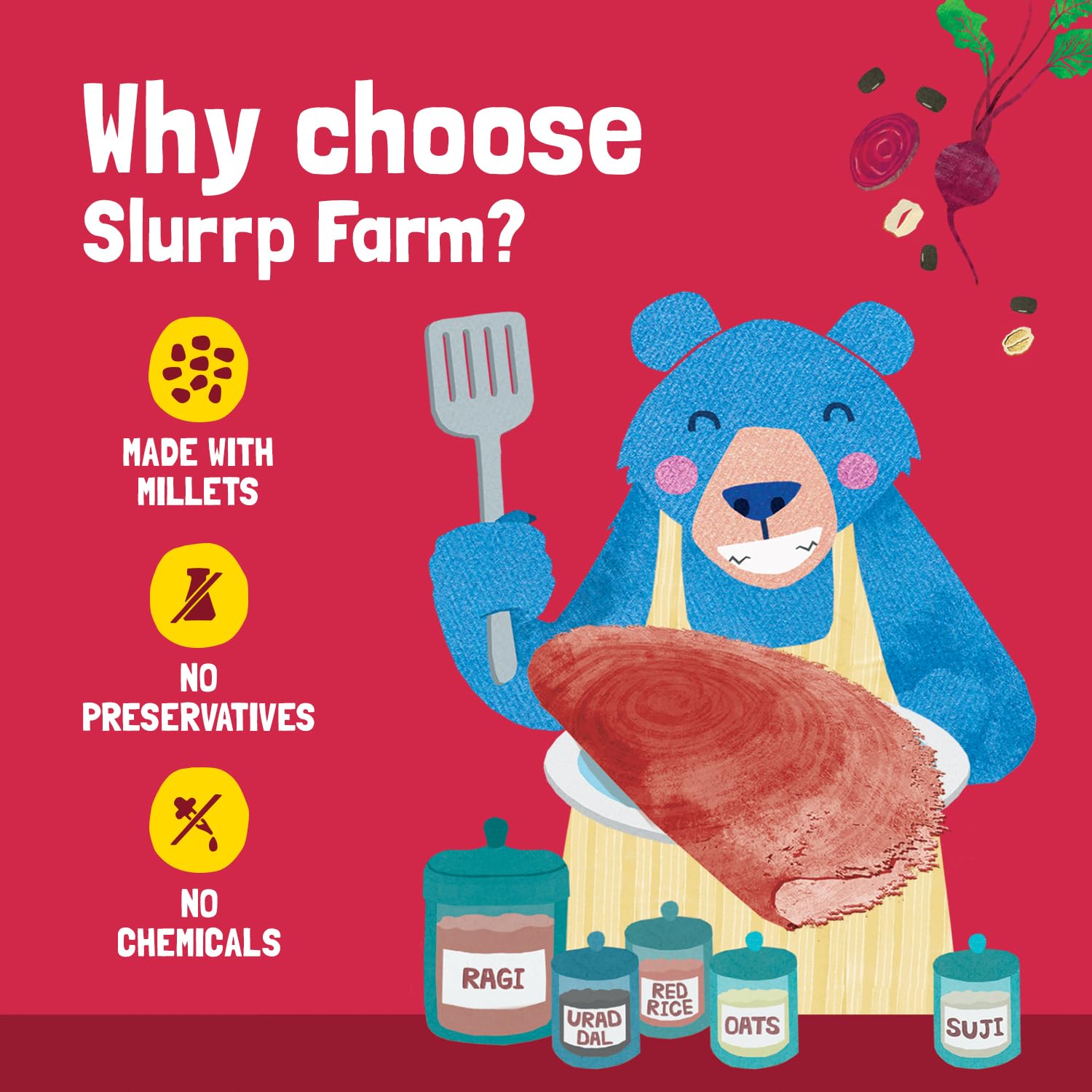 Picture of Slurrp farm millet dosa-beetroot